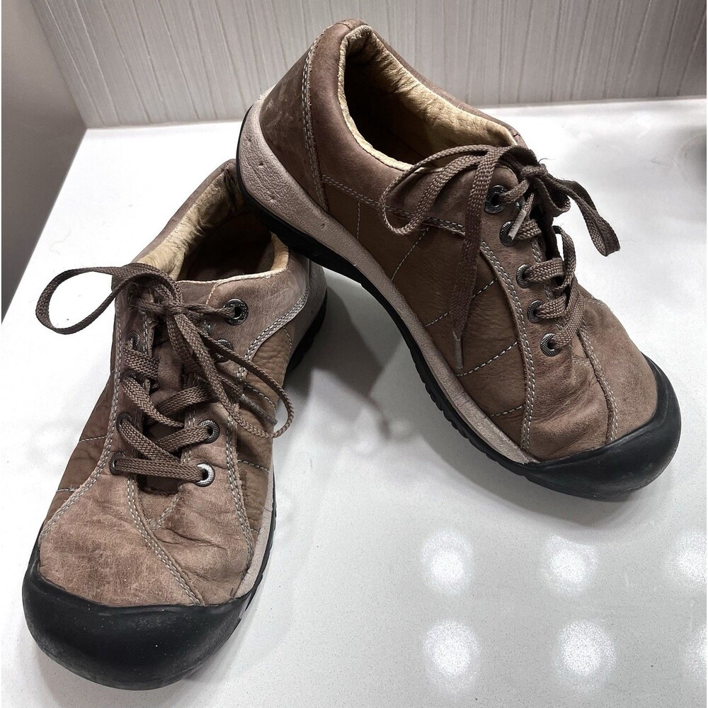 Keen Presidio Sneakers Women’s US  7 EU 37.5 Brown Leather Hiking Oxford Shoes